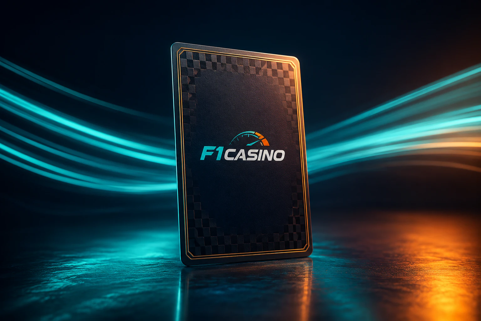 F1Casino siyah VIP oyun kartı karbon